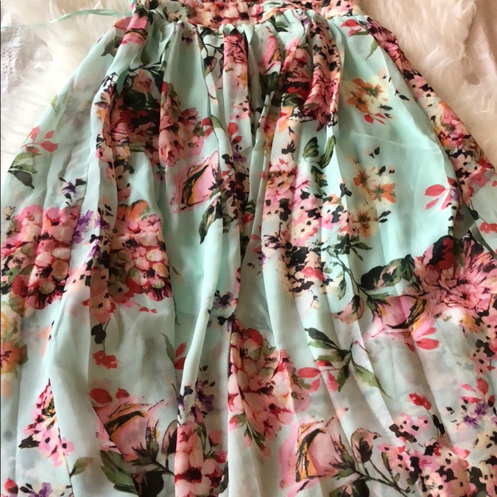 LAST 1!  MINT OPEN BACK FLORAL MAXI! - Picture 6 of 8